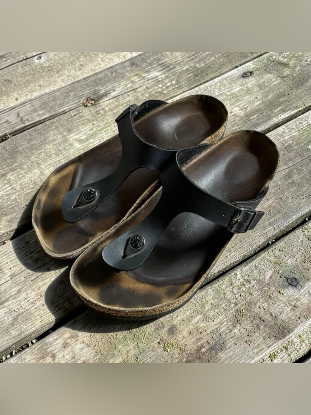 Birkenstock 42 Gizeh BS Black Womens 11 Mens 9 Thong Sandals